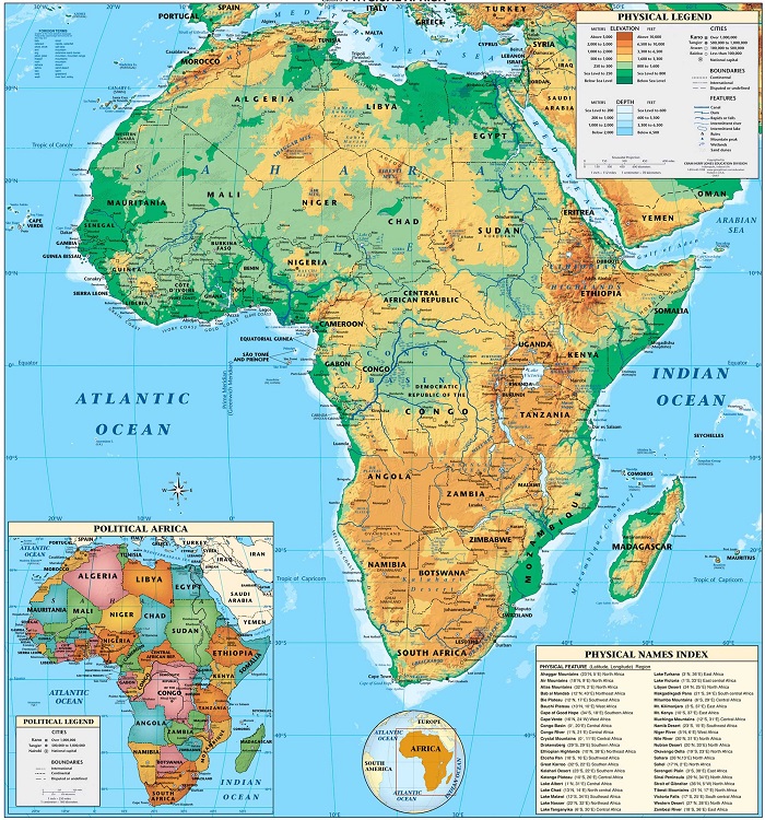 mapa-fisico-continente-africano