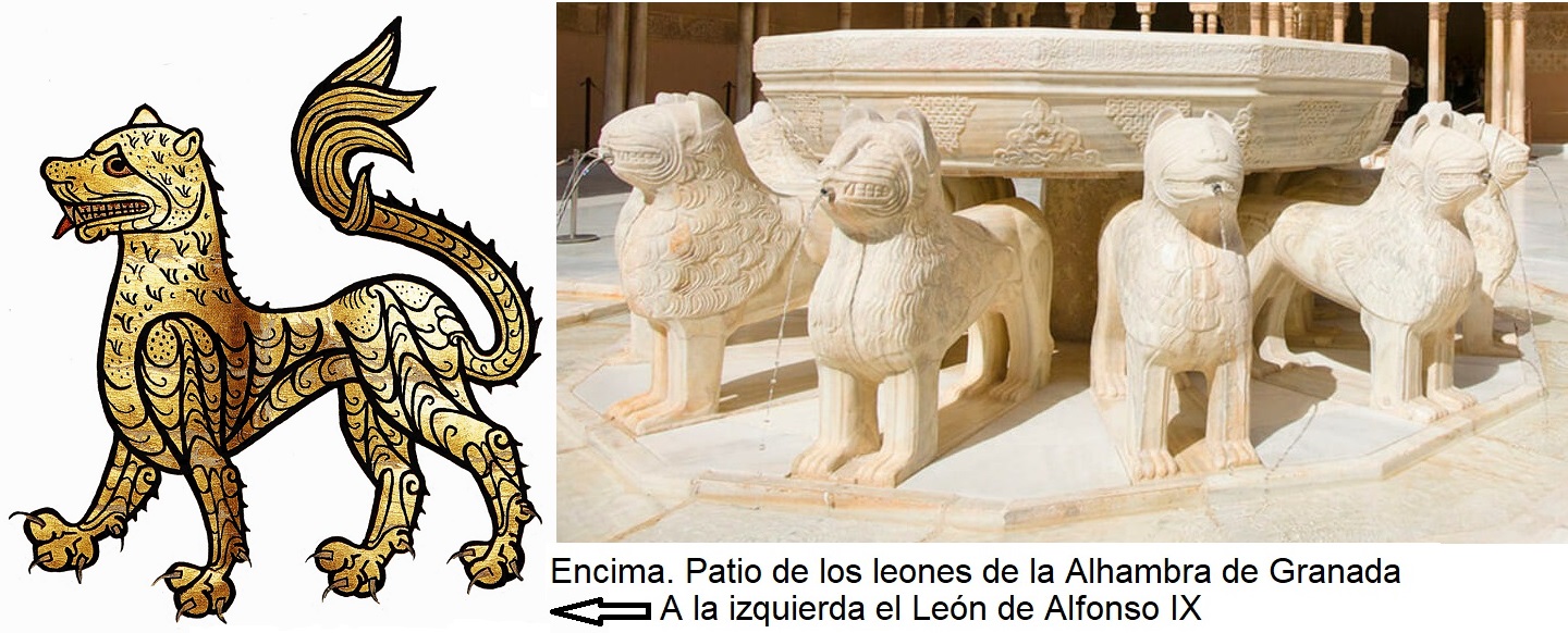 leones-alfonso IX-alhambra-granada