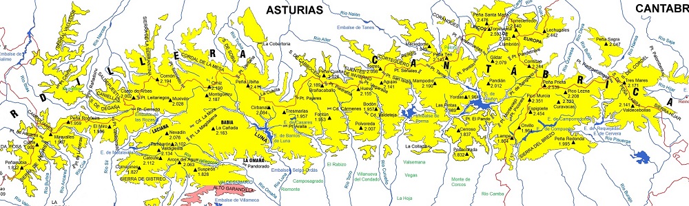 Mapa Cantábrica Mapa-cordillera-cantábrica-león